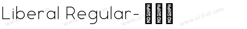 Liberal Regular字体转换
